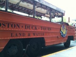 Duck boat in Boston